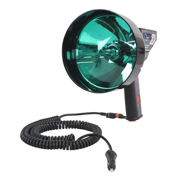 Larson Electronics HL-85-HID-GREEN-5 15 Million Candlepower Handheld Spotlight with 5 in. Green Hunting Lens; Spot & Flood Combo